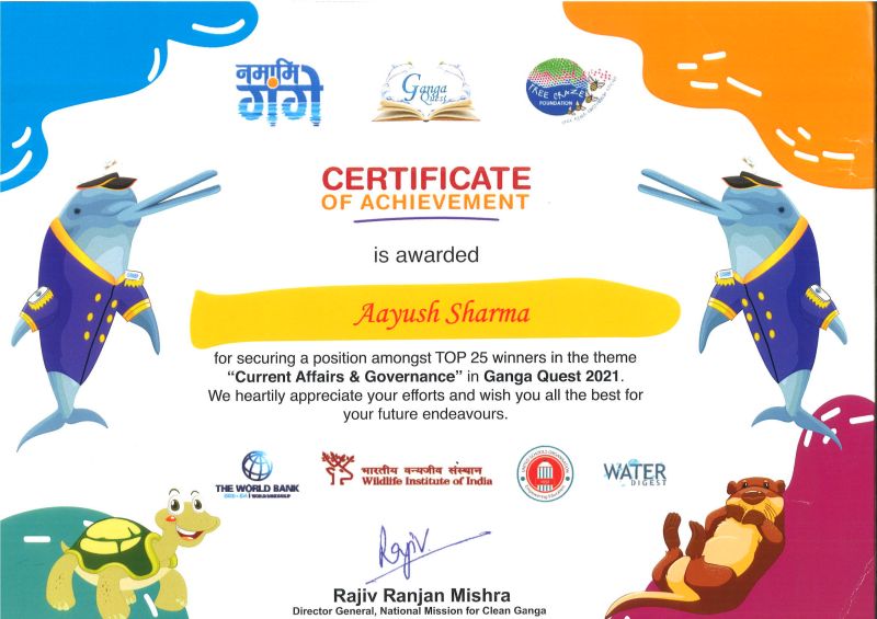 Ganga Quest Certificate